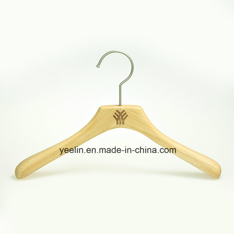 Wholesale Fancy Beech Wood Hanger, Wooden Clothes Hanger (YL-a012)