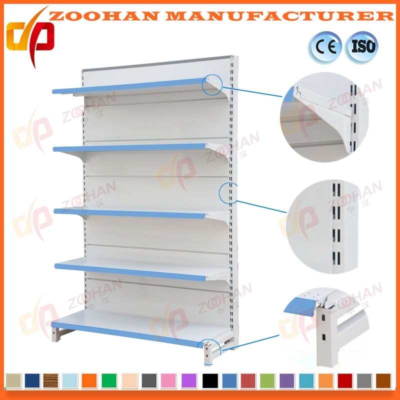 Metal Single Sided Supermarket Store Display Shelving Wall Shelf (Zhs57)