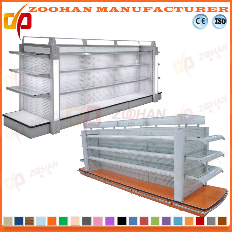 New Customized Supermarket Cosmetic Stand Glass Shelf (Zhs189)