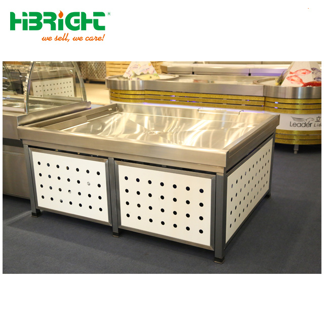 Metallic Produce Vegetables Fruit Display Rack Shelves