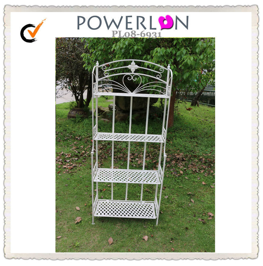 4-Tier Home and Garden Decorative Metal Shelves