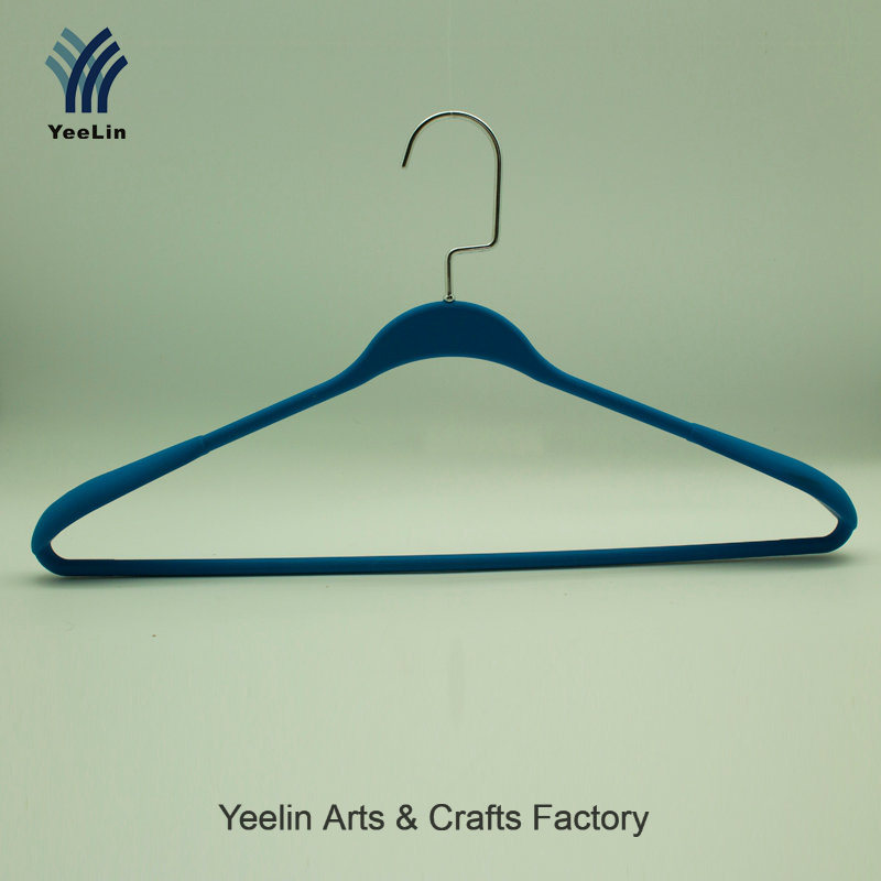 Yeelin PVC Clothes Hanger with Rubberized Plastic