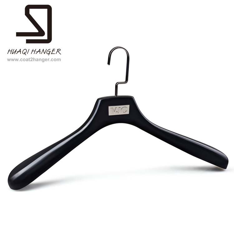 Black Wood Hanger, Garment Hanger. Fashion Man Wood Hanger