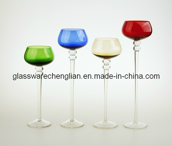 Colorful Glass Candle Holder (C04A-015-018)