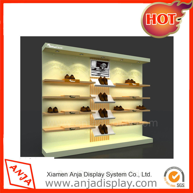Shoes Wooden Shelf Display for Shop