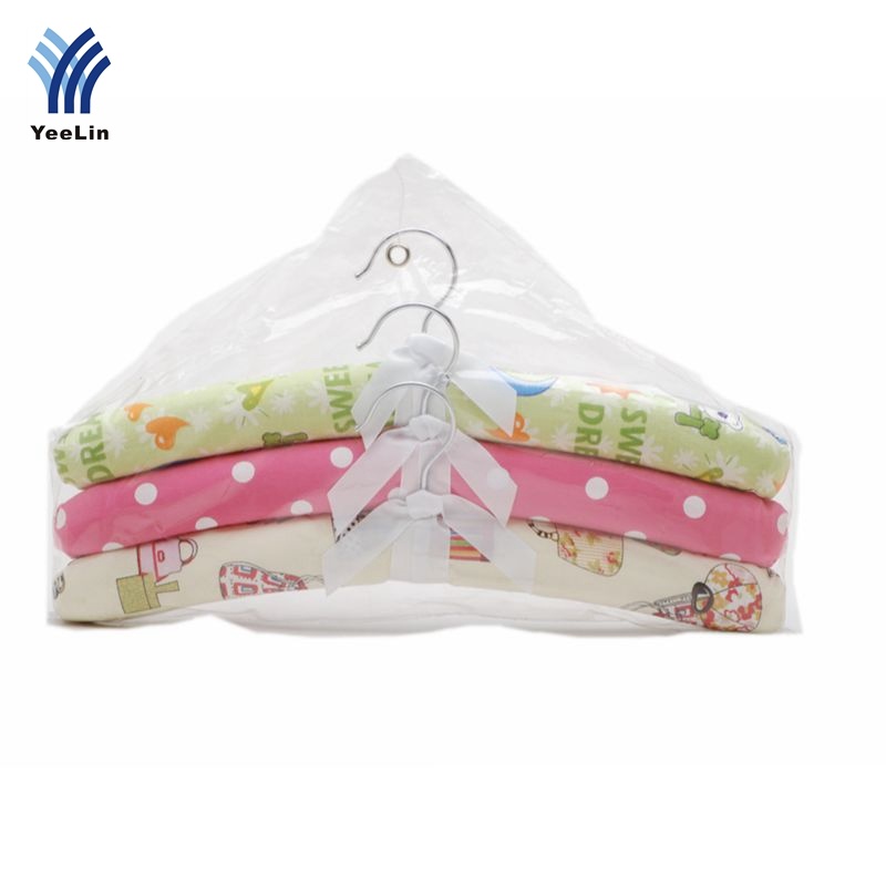 Yeelin Padded Satin Hanger with Ribbon 3 in Set