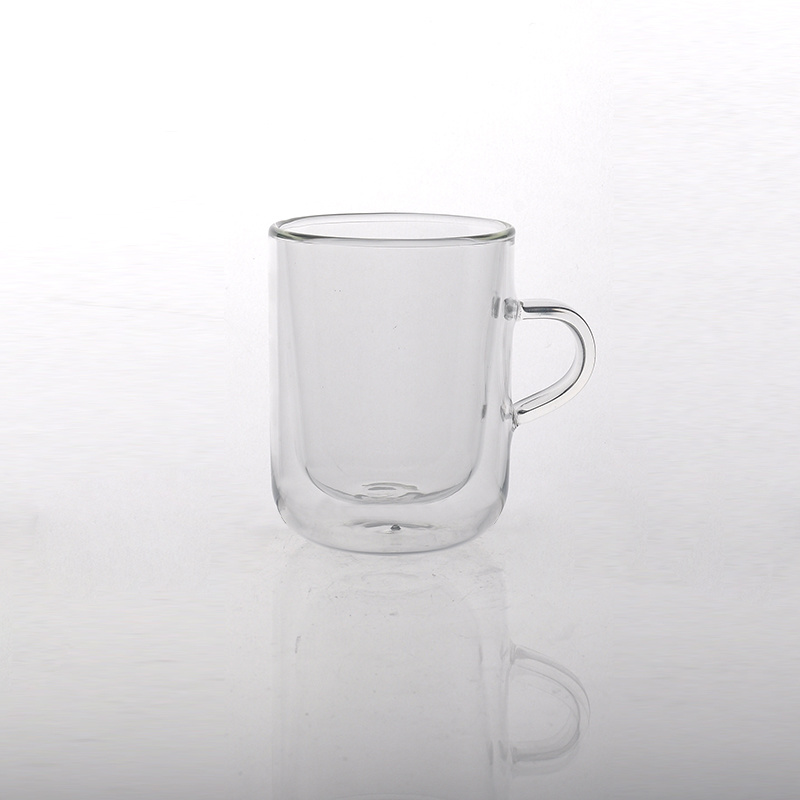 9oz Borosilicate Double Wall Glass Tea Cup