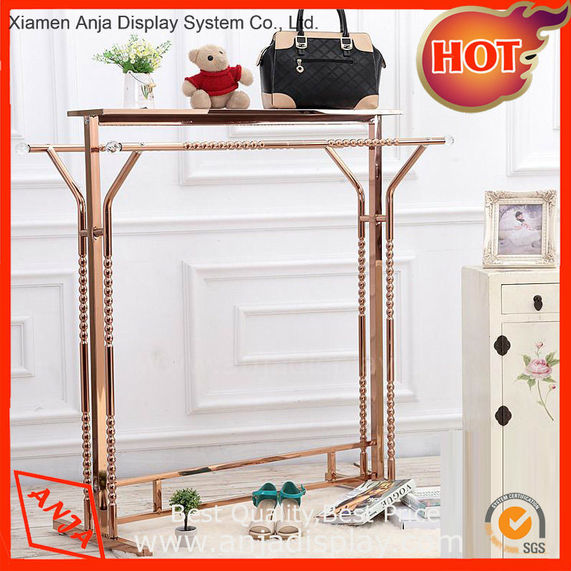 Metal Gold Garment Display Stand