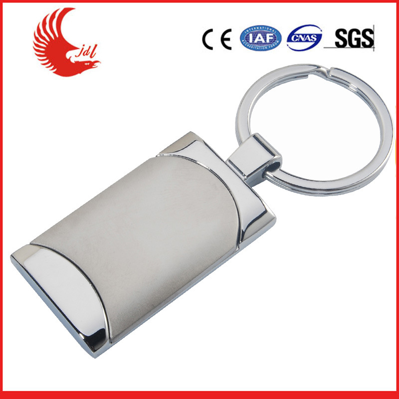 Custom Made Metal Ring Leather Metal Keychain for Promotion