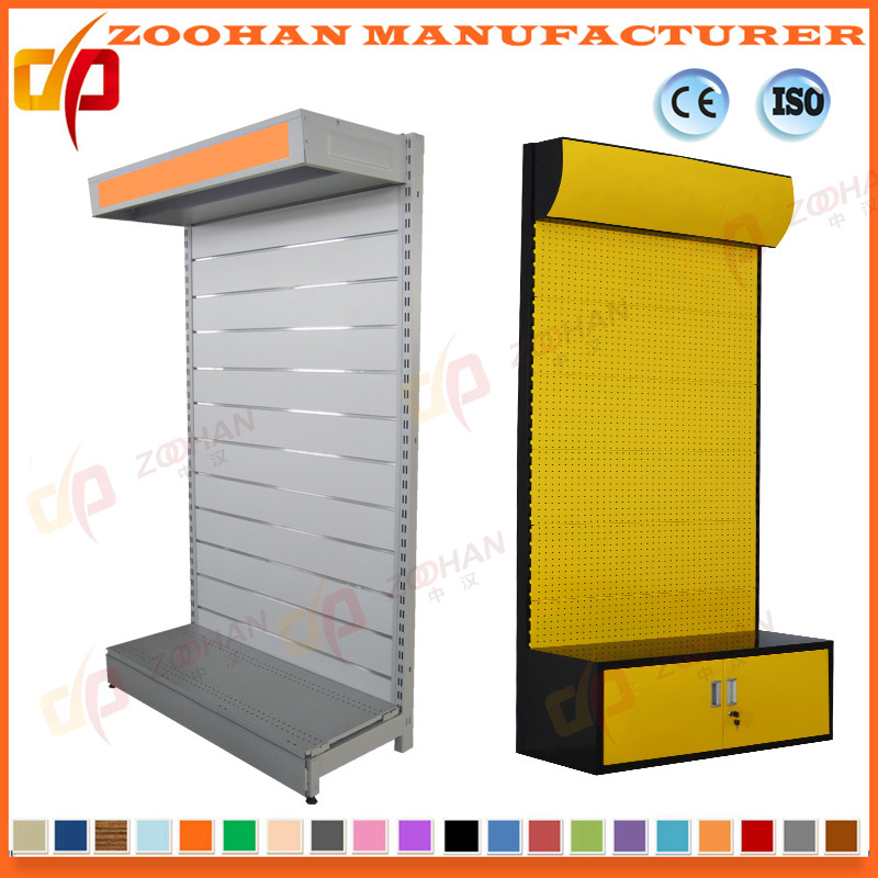 Fashion Display Supermarket Shelf with Light Box (ZHs613)