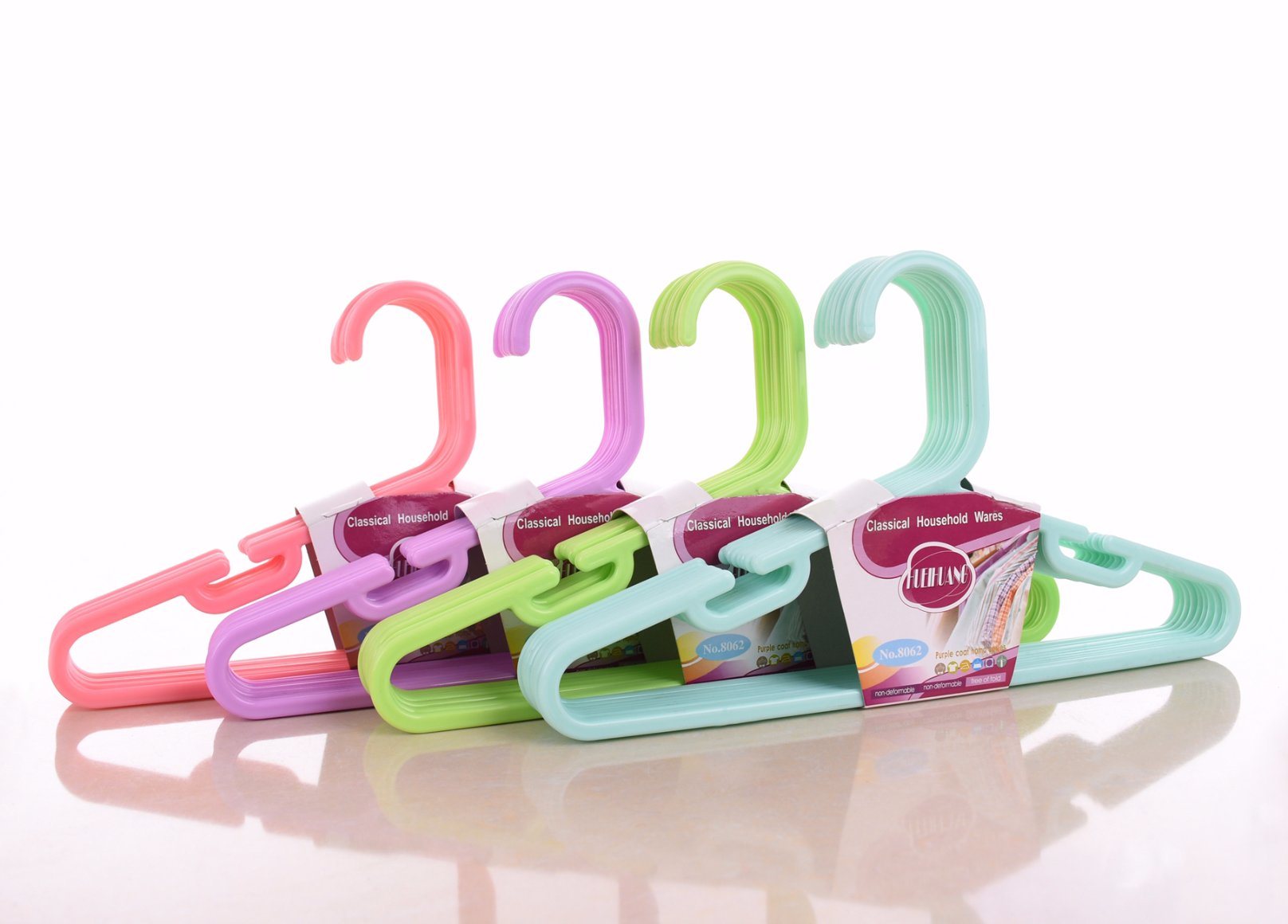 Baby Bowknot Flat Household Plastic Clothes Hanger