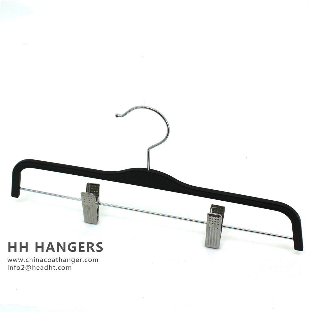 Wholesale Extension Skirt Plastic Hanger Metal Clips, Plastic Pants Hanger