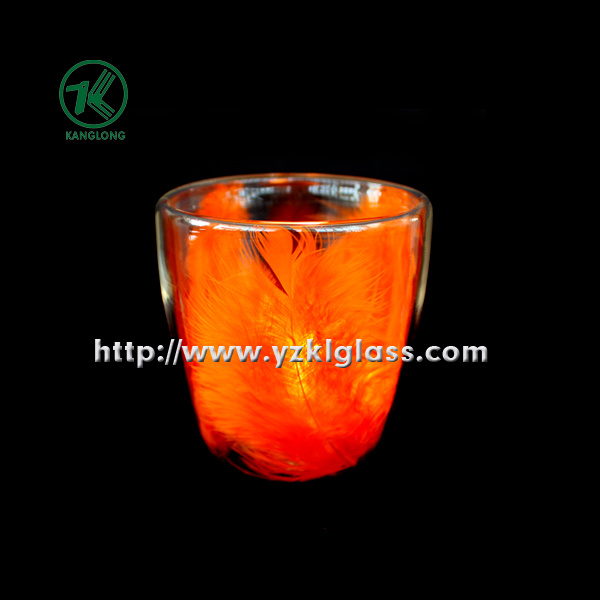 Color Glass Candle Cup by SGS...BV (8*8*8.5)