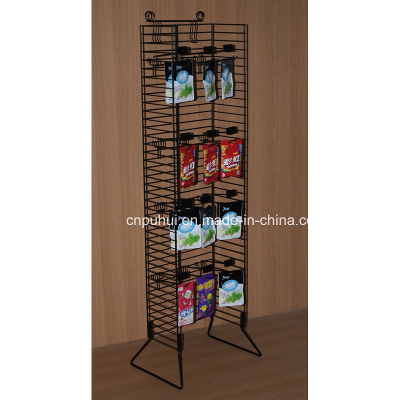 Floor Standing Metal Condiments Display Rack (PHY1063F)