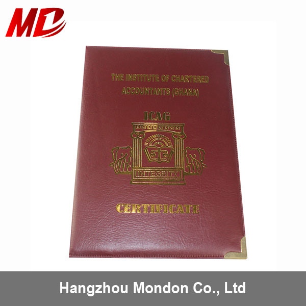 Wholesale Cheap High Quality PU Certificate Cover