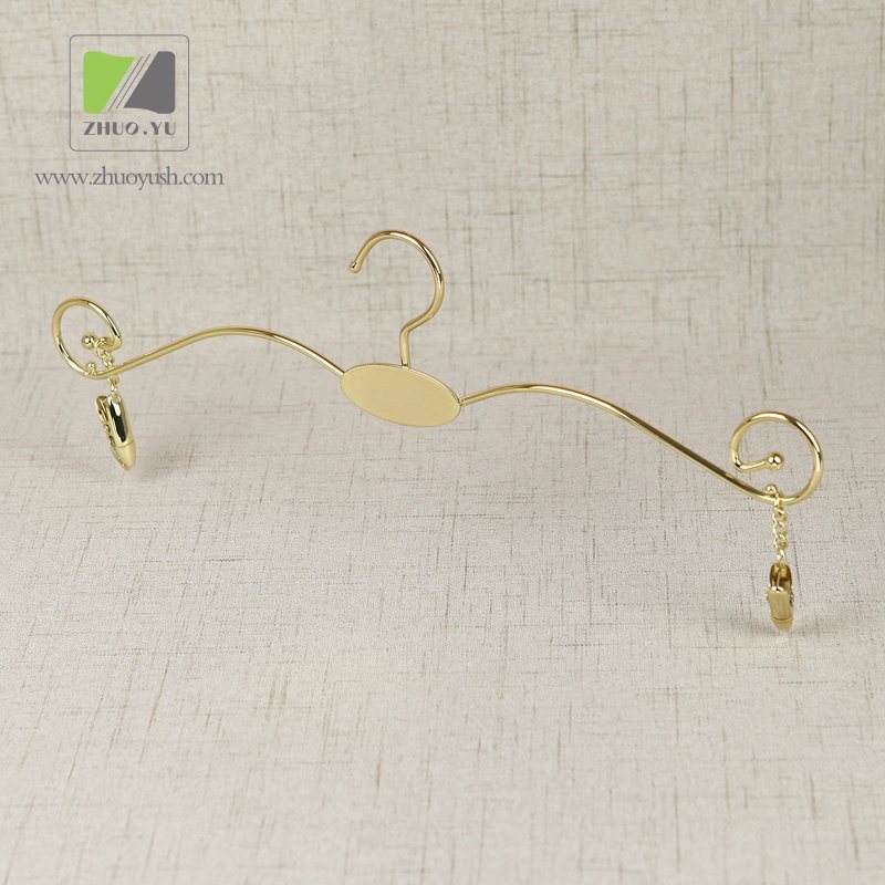 High Quality Golden Metal Garment / Skirt Hanger for Wholesale