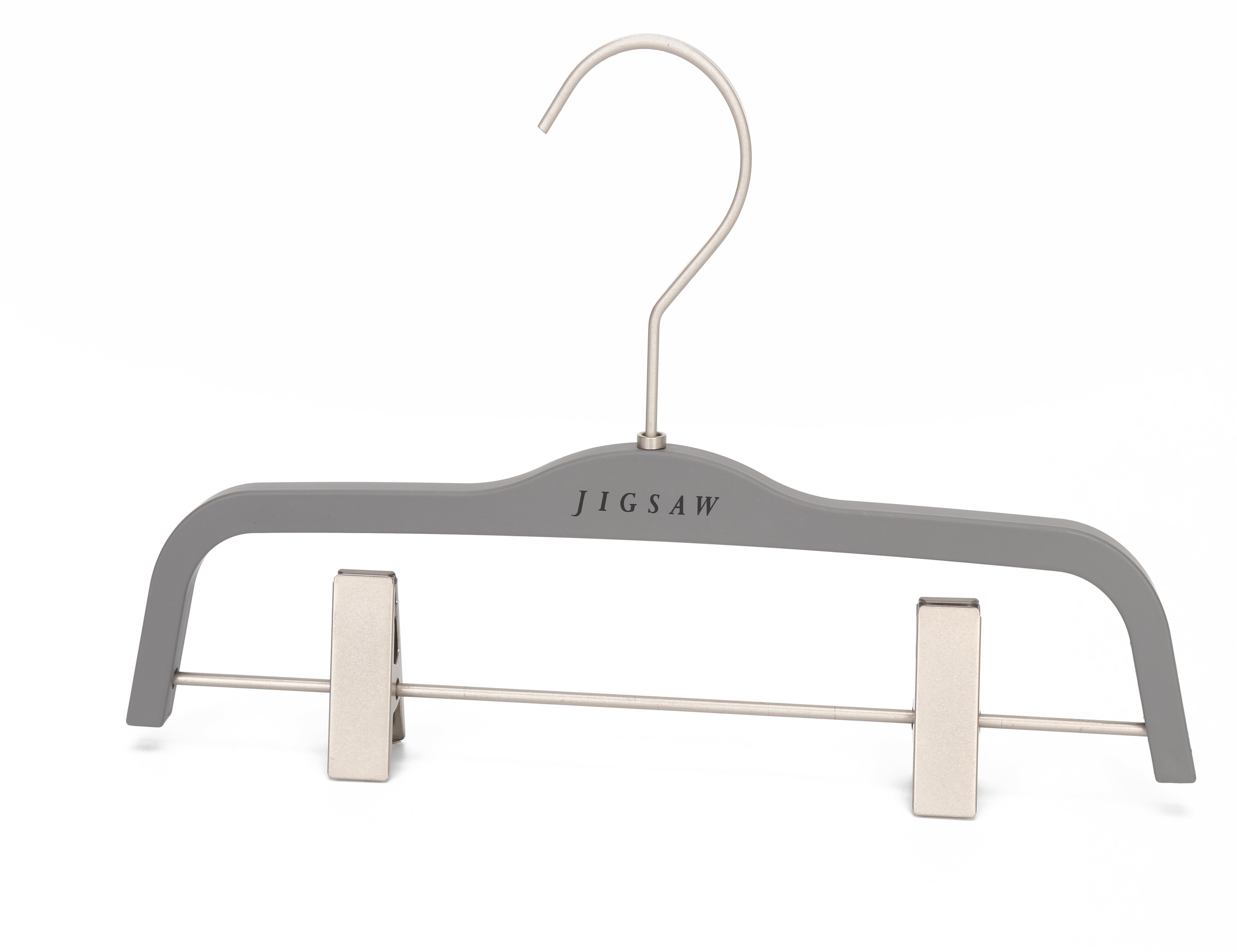 Top Grade Custom Plastic Trouser Hanger with Clips Factory