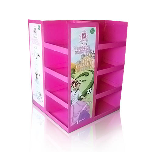 Paper Display Stand, PDQ, Cardboard Display Stand, Four Cells and Multi Sides Showing Shelf, Supper Save