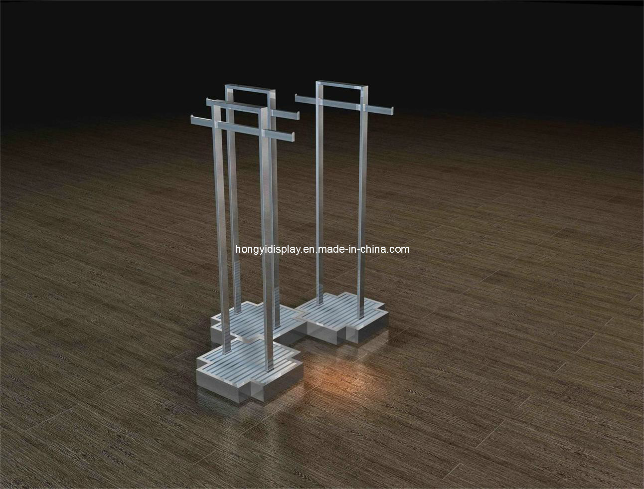 Metal fashion Gondola for Garment Retail Shop, Display Rack