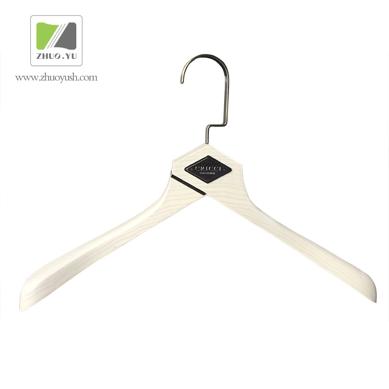 Boutique Plastic Clothes Hanger with Special Grain