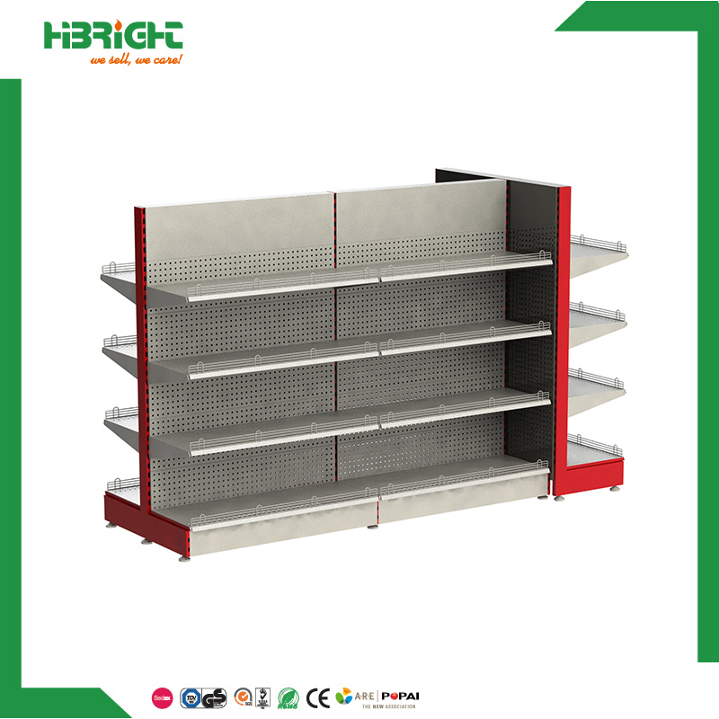 Double Sided Supermrket Gondola Shelf