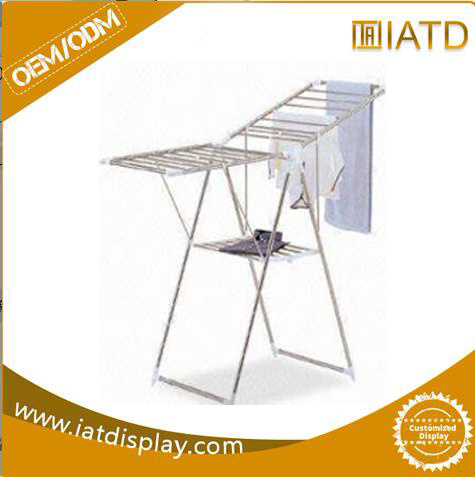 Pop up Wire Towl Foldable Garment Drying Display Rack