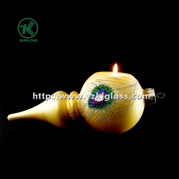 Single Color Glass Candle Cup (KL140228-15A)