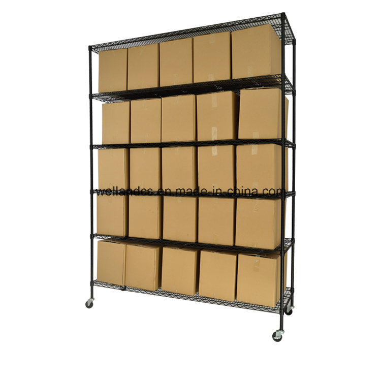 Mobile Epoxy Steel Warehouse Storage Shelving Rack System