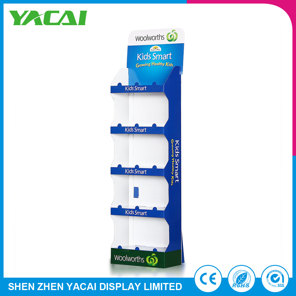 Custom Recycled Paper Floor-Type Exhibition Stand Display Rack