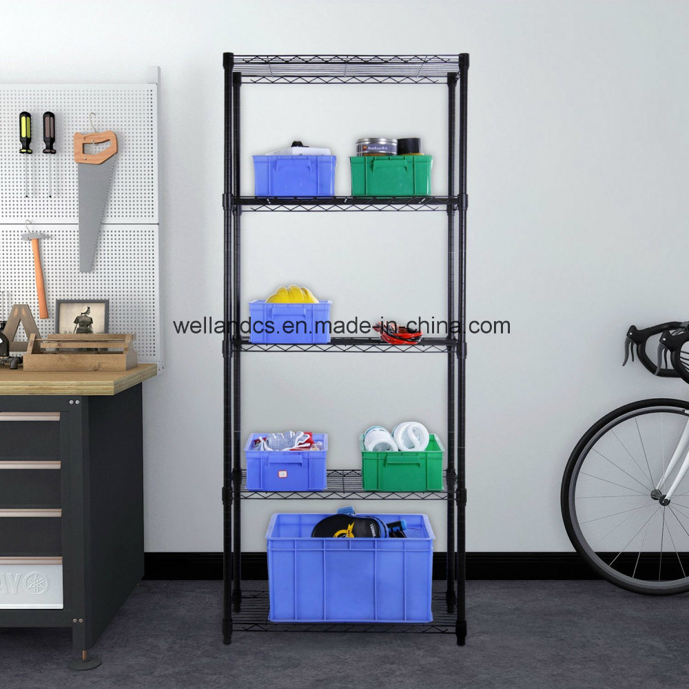 Multi-Levels Adjustable Mini Light Duty Storage Steel Rack Shelving