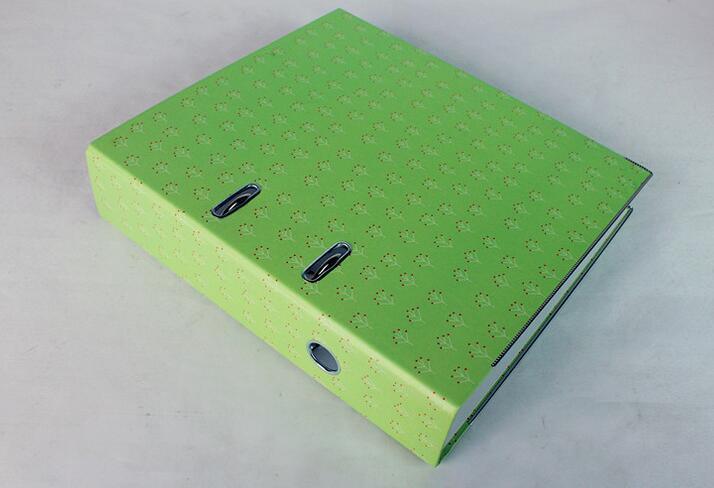 Custom Promotional Plastic Paper Cardboard File Folder with Protative Metal Edge