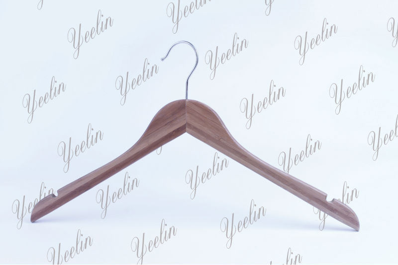 Solid Flat Bamboo Hangers for Clothes (Ylbm6612-Ntln10)