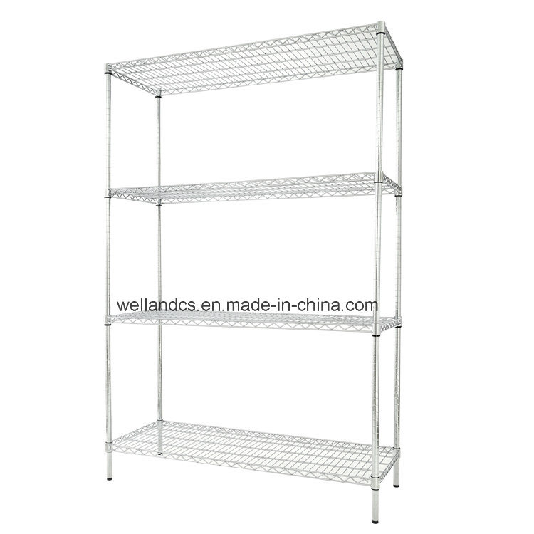 DIY Chrome Heavy Duty Grocery Bin Steel Wire Storage Shelf (CJ12045180A4C)