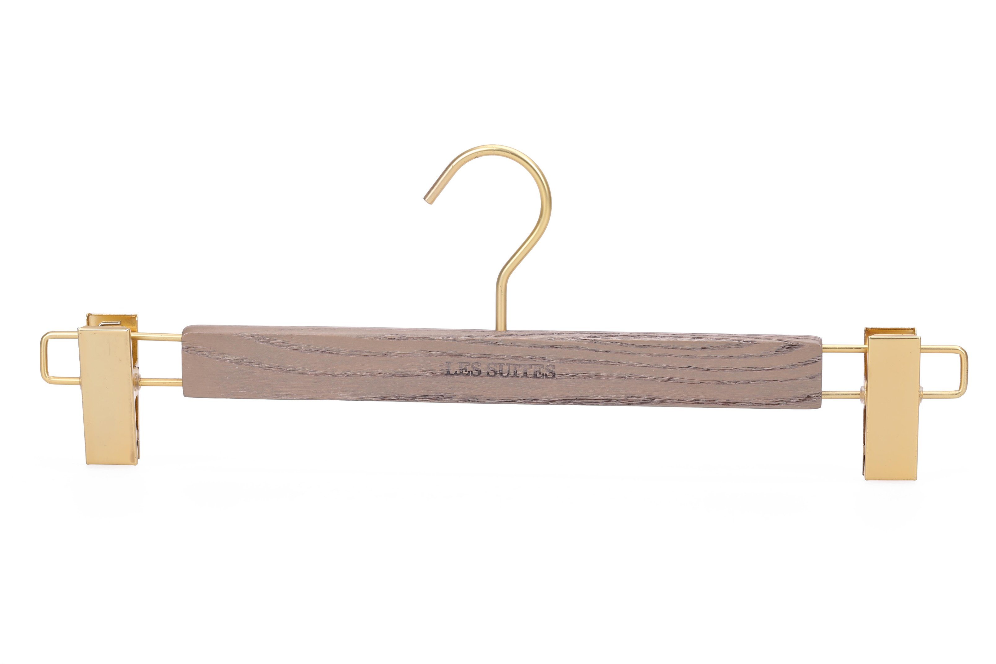 High-Grade Solid Wooden Pant Hanger Factory with Clips