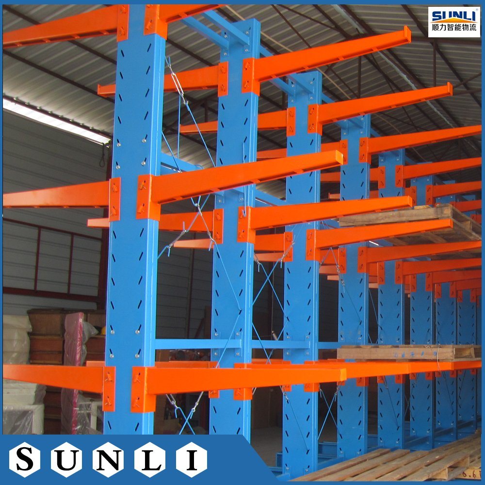 6mx1m Double Side 1000kg Long Span Cargo Storage Cantilever Rack