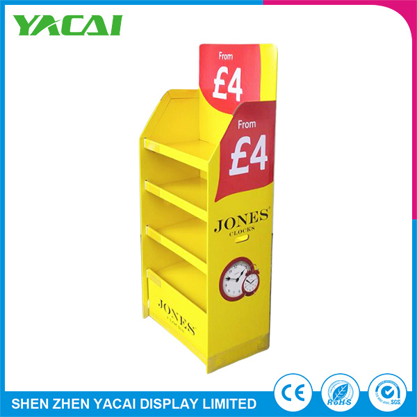 Floor Security Paper Cardboard Exhibition Stand Retail Display Rack