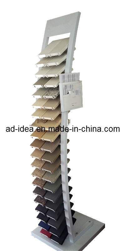 Artificial Quartz Stone Metal Displays Rack Stand