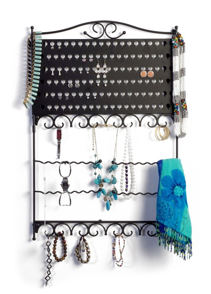 Wall Mounted Metal Simple Jewelry Display Rack