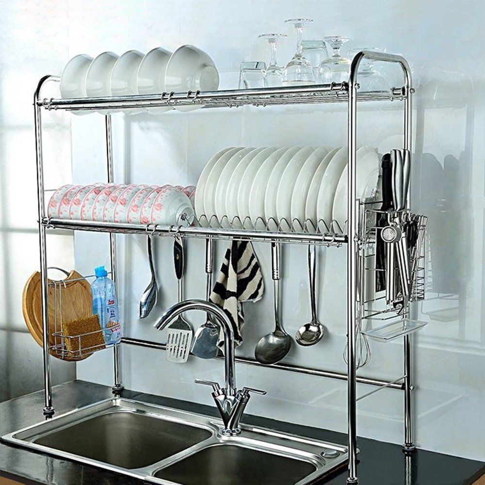 Dishwashing Table up Tall Size Dish Drying Rack