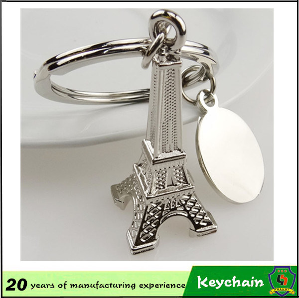 3D Eiffel Tower Key Chain with Laser Logo