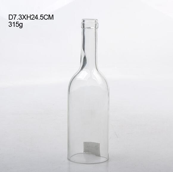 128g New Design Wine Bottle Shaped Glass Candle Holders