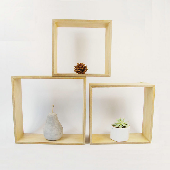 Competitive Wooden Shadow Box Wall Display Shelf