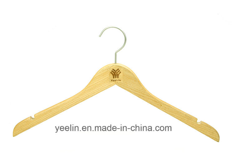 Natural Color Wooden Hanger for Clothes