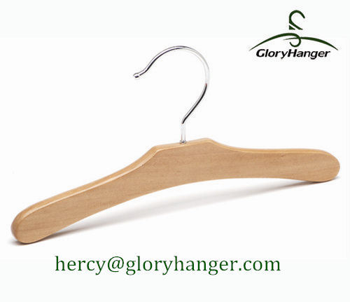 Natural Wooden Children Hanger, Baby Cloth Display Hanger