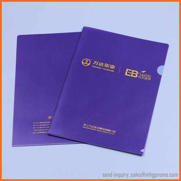 Plastic L Shaped A4 PP File Folder