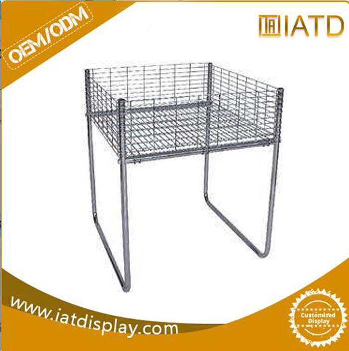 Custom Metal Wire Steel Store Promotional Dump Bin