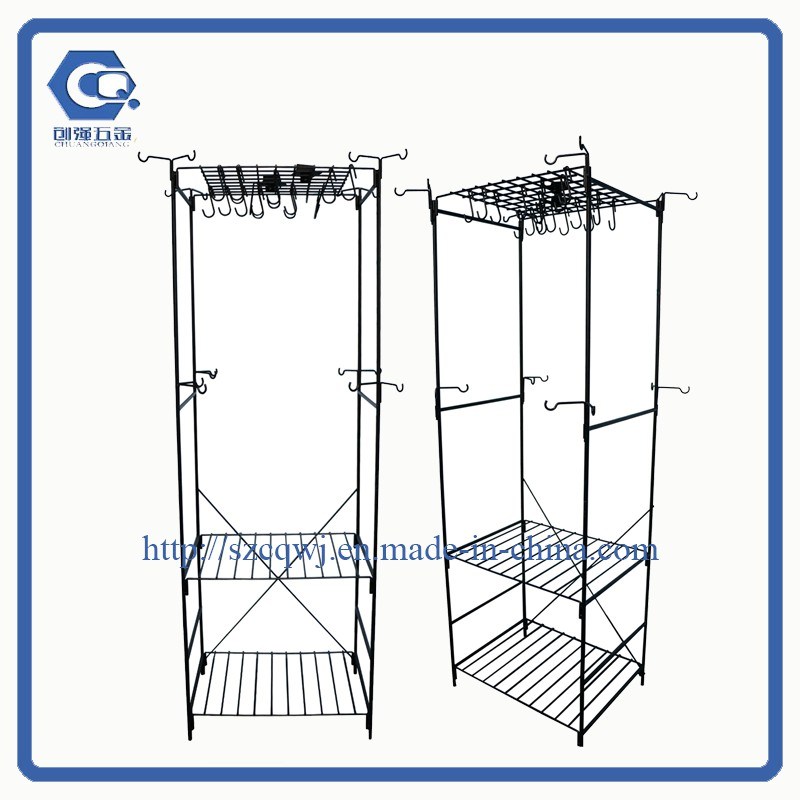 Store Floor-Standing Retail Storage Windbell Metal Hanging Display Rack