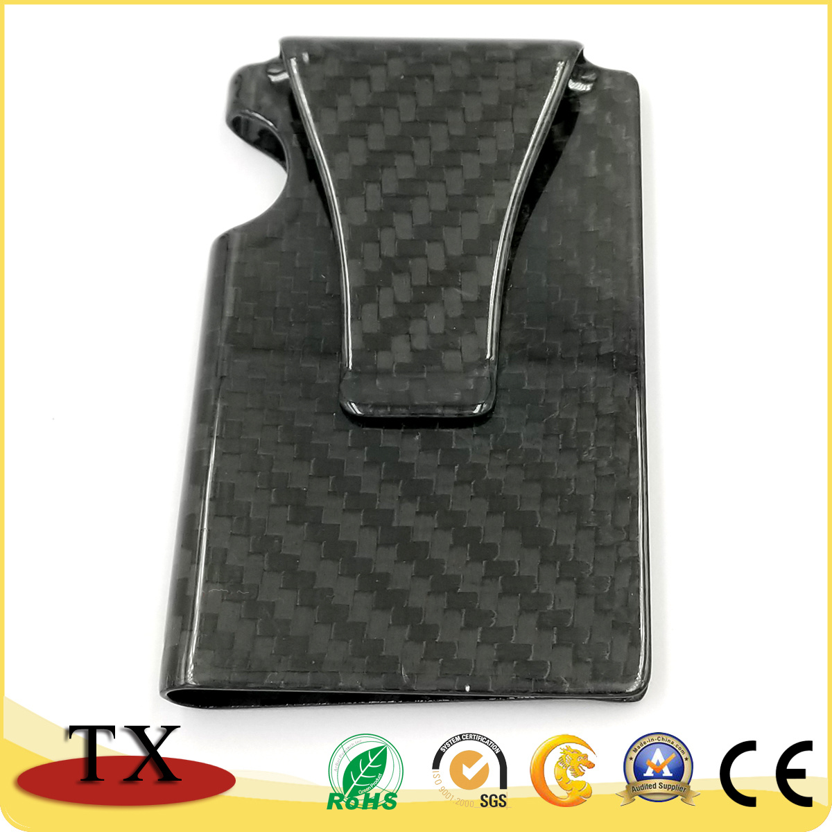 Hot Sales Large Size Carbon Fiber Business Money Clip