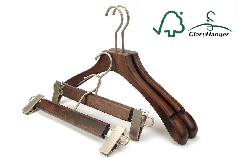 2016 Vintage Wooden Suit Hangers for Fashion Clothes