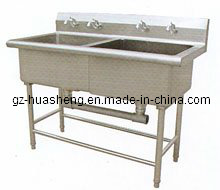 Two Sink Kitchen Cabinet (HS-023)